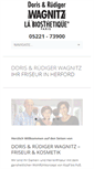 Mobile Screenshot of friseur-kosmetik-wagnitz.de